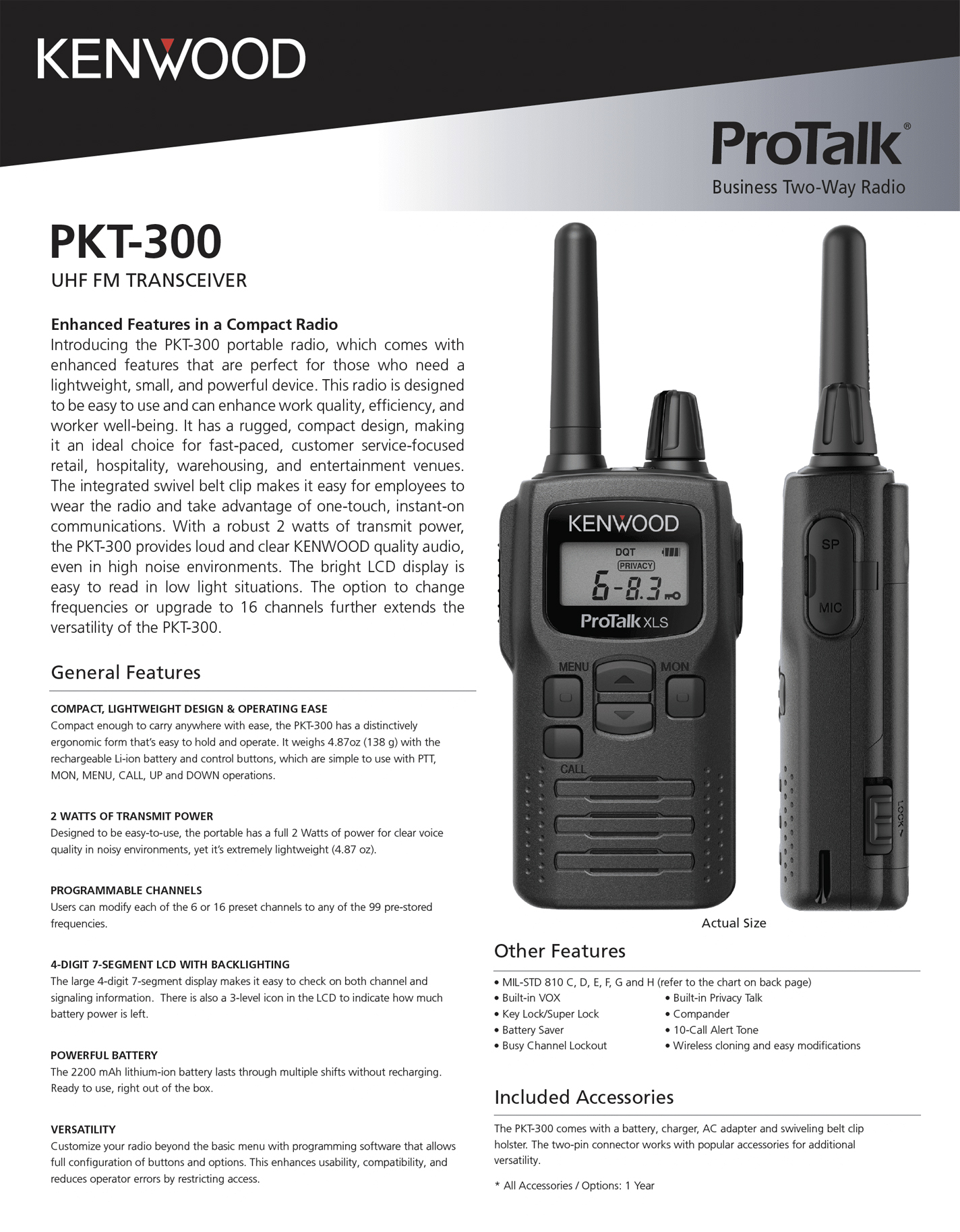 PKT-300 User Manual