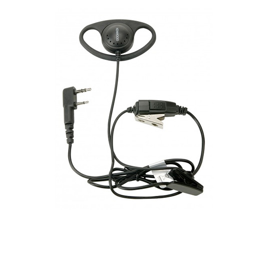 KHS-27 - D-Ring Ear Hanger w/PTT & Mic