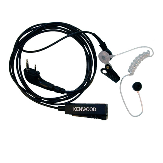 KHS-8BL - 2 Wire palm Microphone w/Earphone